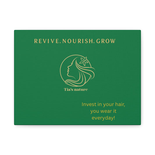 Stylish Canvas Wall Art for Hair Care Lovers, Inspirational Decor, Home Office Wall Decor, Gift for Beauty Enthusiasts, Nature Lover Gift