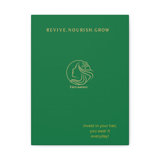 Stylish Canvas Wall Art for Hair Care Lovers, Inspirational Decor, Home Office Wall Decor, Gift for Beauty Enthusiasts, Nature Lover Gift