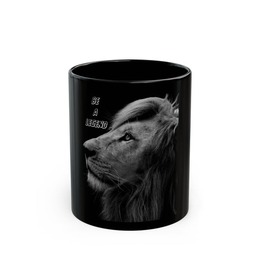 Legendary Lion Black Mug
