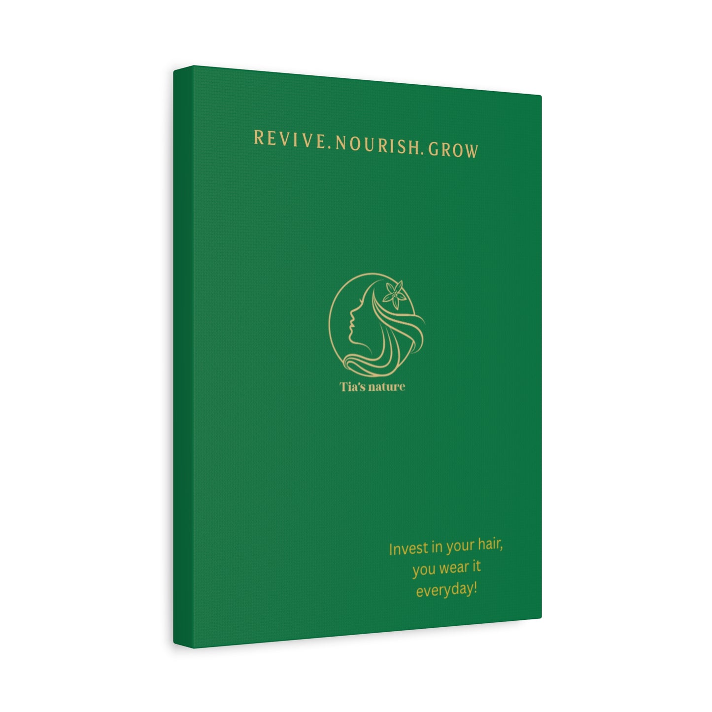 Stylish Canvas Wall Art for Hair Care Lovers, Inspirational Decor, Home Office Wall Decor, Gift for Beauty Enthusiasts, Nature Lover Gift