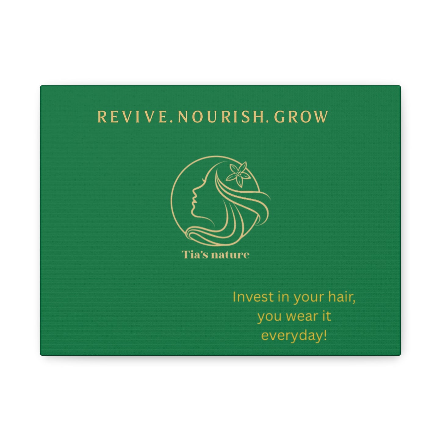 Stylish Canvas Wall Art for Hair Care Lovers, Inspirational Decor, Home Office Wall Decor, Gift for Beauty Enthusiasts, Nature Lover Gift