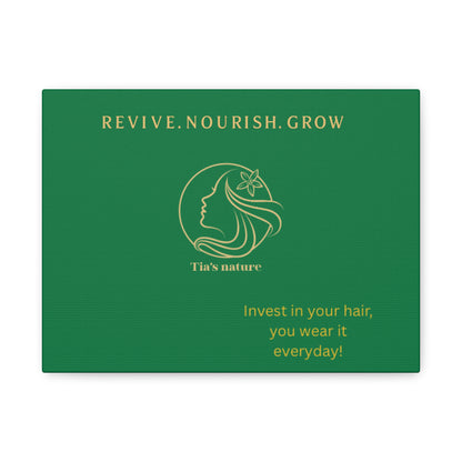 Stylish Canvas Wall Art for Hair Care Lovers, Inspirational Decor, Home Office Wall Decor, Gift for Beauty Enthusiasts, Nature Lover Gift