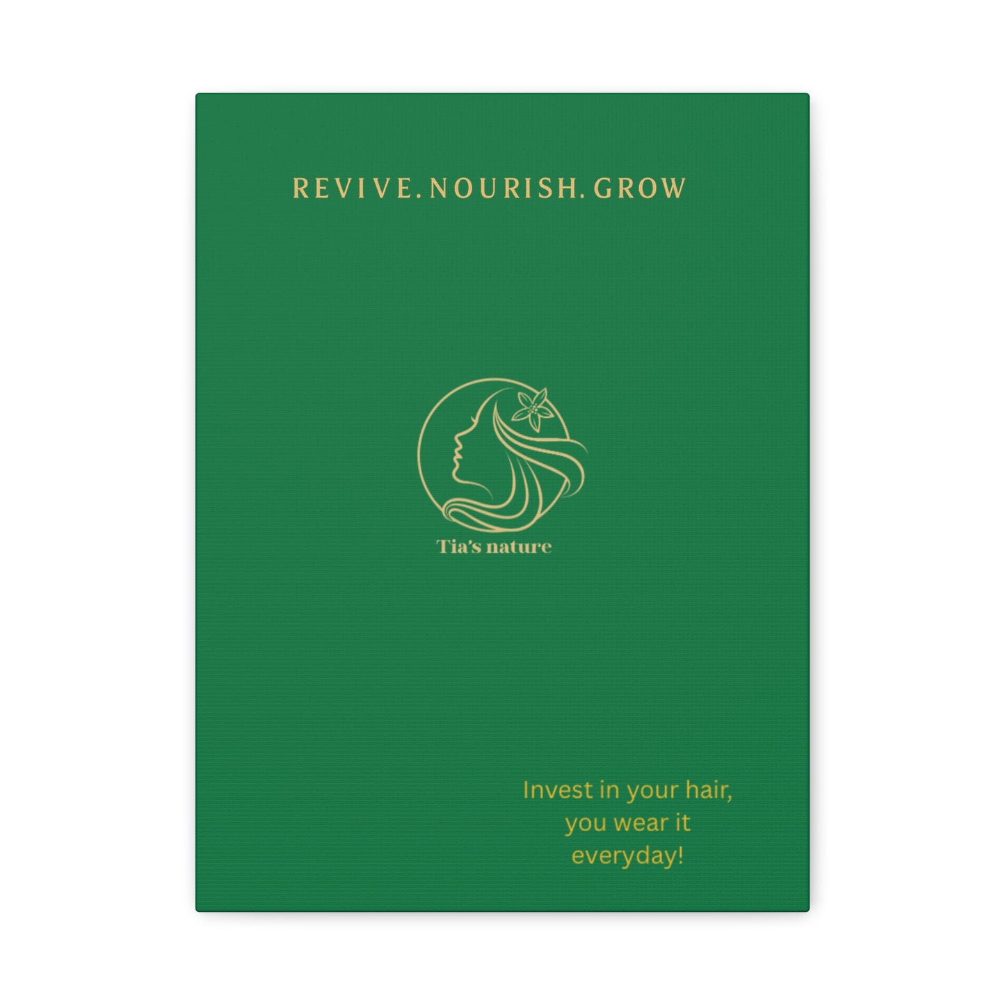 Stylish Canvas Wall Art for Hair Care Lovers, Inspirational Decor, Home Office Wall Decor, Gift for Beauty Enthusiasts, Nature Lover Gift