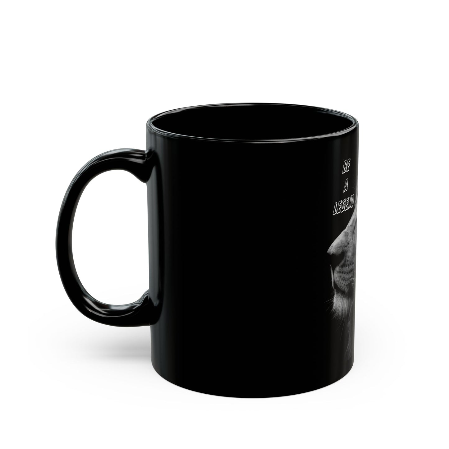 Legendary Lion Black Mug
